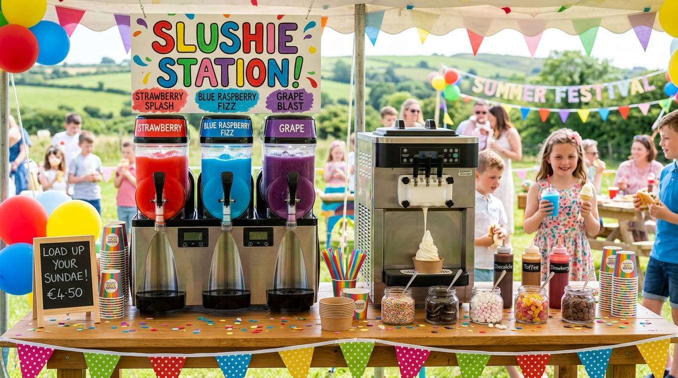 Slush machines Cork - ice cream bikes and sweet extras for parties